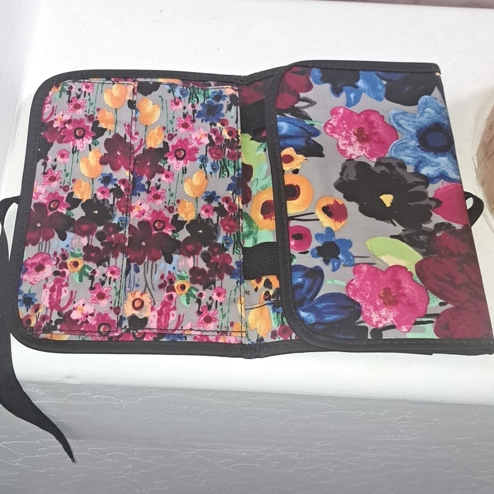Thirty-One Floral Cosmetic Bag - Red, Blue, Pink - Picture 5 of 10